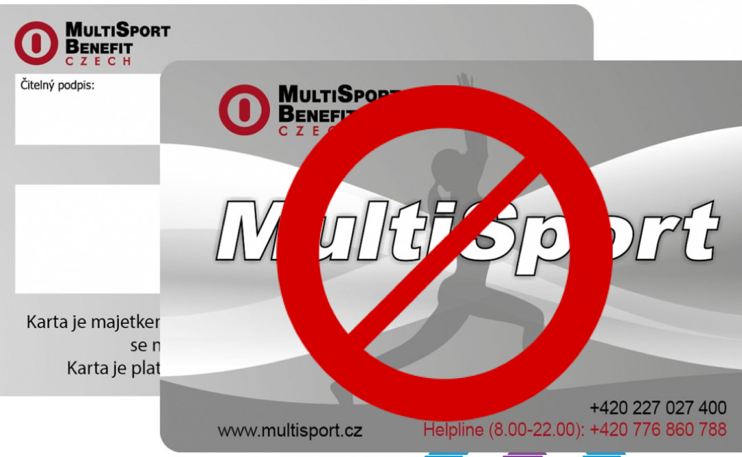 Platba Multisport a Activepass kartou dočasně nedostupná